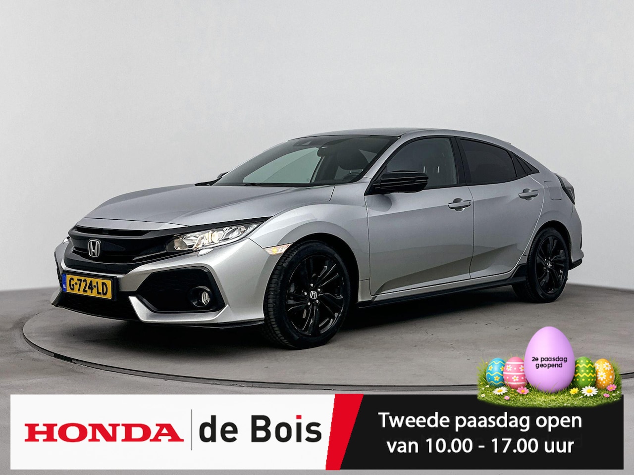 Honda Civic - 1.0 i-VTEC Black Edition | Actie! | Leder | Navigatie | Apple Carplay/Android Auto | Trekh - AutoWereld.nl