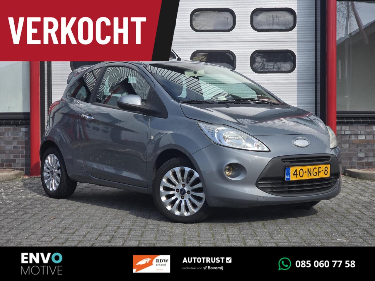 Ford Ka - 1.2 Titanium X Airco/LMV/AUX/Nieuwe APK/Stuurbekr. - AutoWereld.nl