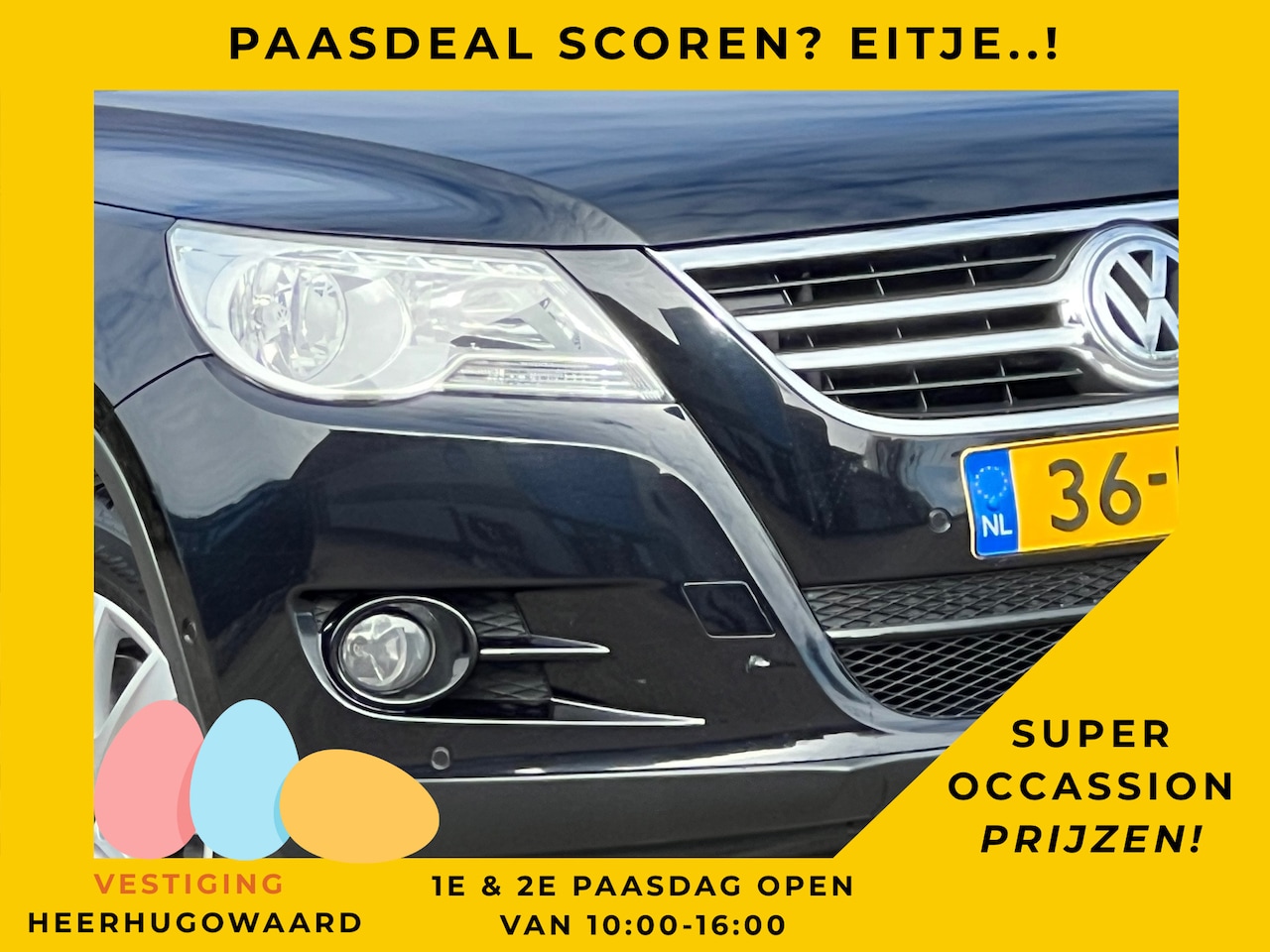 Volkswagen Tiguan - 1.4 TSI Sport&Style - Black Pearl - Clima/Cruise - Titanium Black leder int. - AutoWereld.nl
