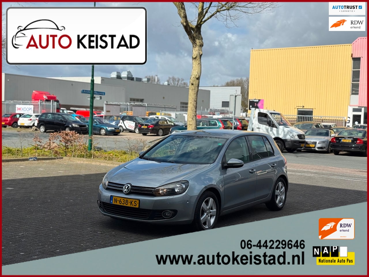 Volkswagen Golf - 1.4 TSI HIGHLINE AUTOMAAT NAVIGATIE/CRUISE/AUTOMATISCH INPARKEREN! - AutoWereld.nl
