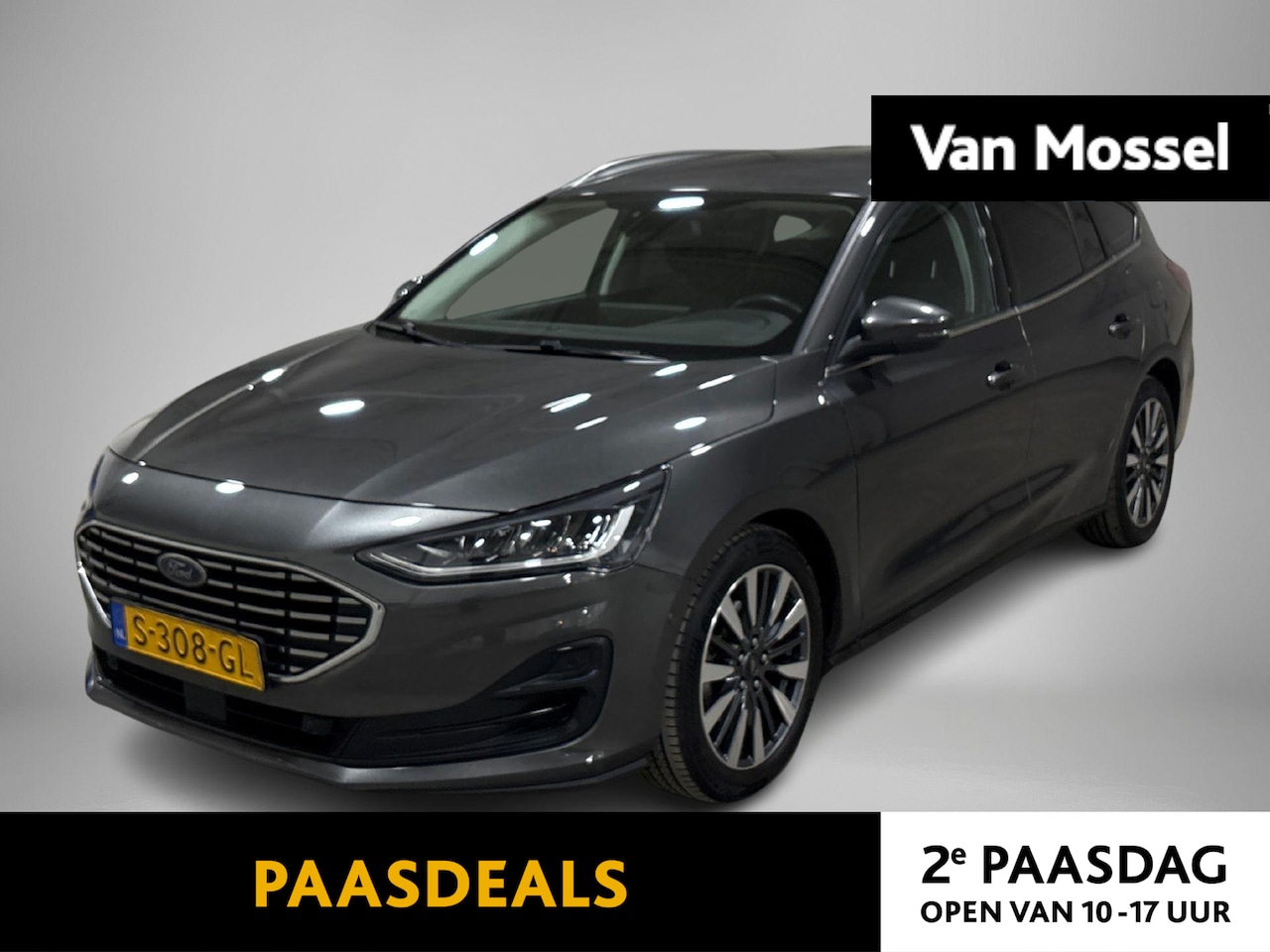 Ford Focus Wagon - 1.0 EcoBoost Hybrid Titanium X Automaat | Trekhaak | Adapt. Cruise | Camera | Carplay | Wi - AutoWereld.nl