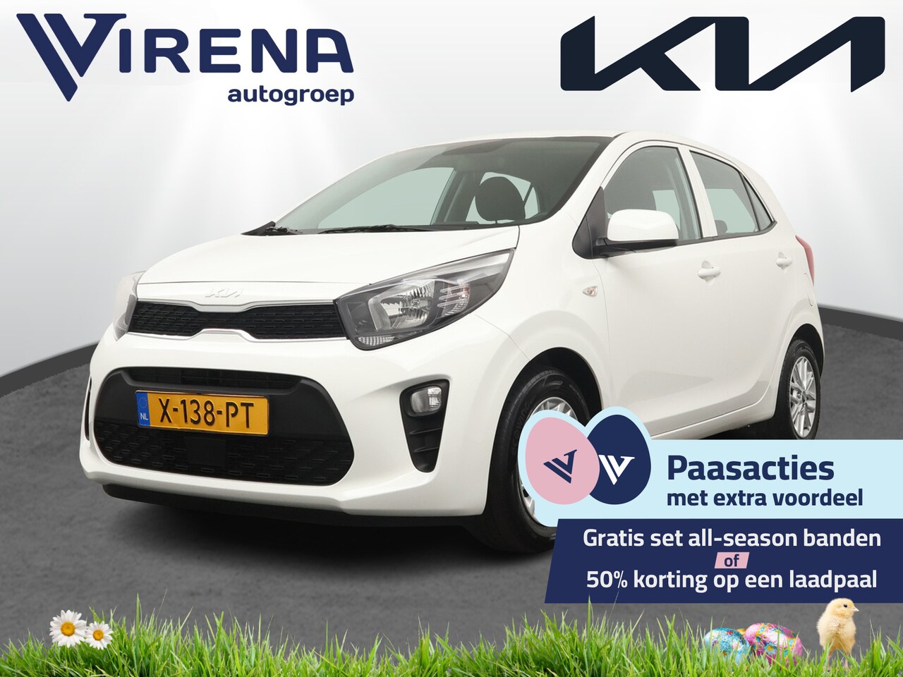 Kia Picanto - 1.0 DPi DynamicLine - Achteruitrij camera - Bluetooth - Cruise control - Apple Carplay/And - AutoWereld.nl