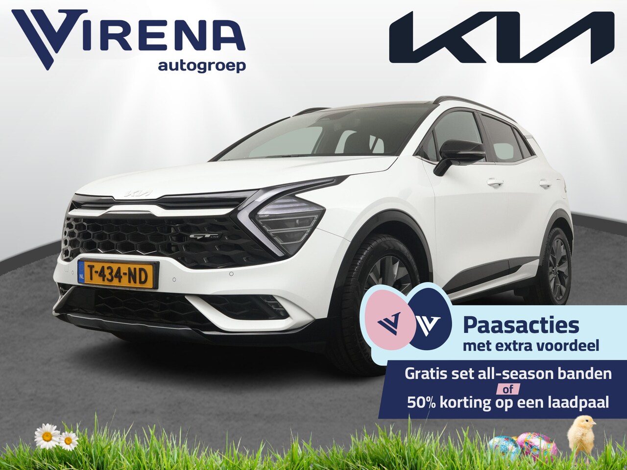 Kia Sportage - 1.6 T-GDi Hybrid GT-Line AUTOMAAT - Elektrisch verstelbare voorstoelen - Stoel-/Stuurverwa - AutoWereld.nl