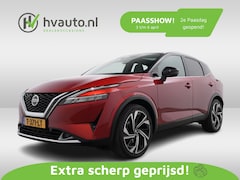 Nissan Qashqai - 1.3 MHEV 158PK 4WD TEKNA PLUS XTRONIC | Leer | Panoramadak | 4x4
