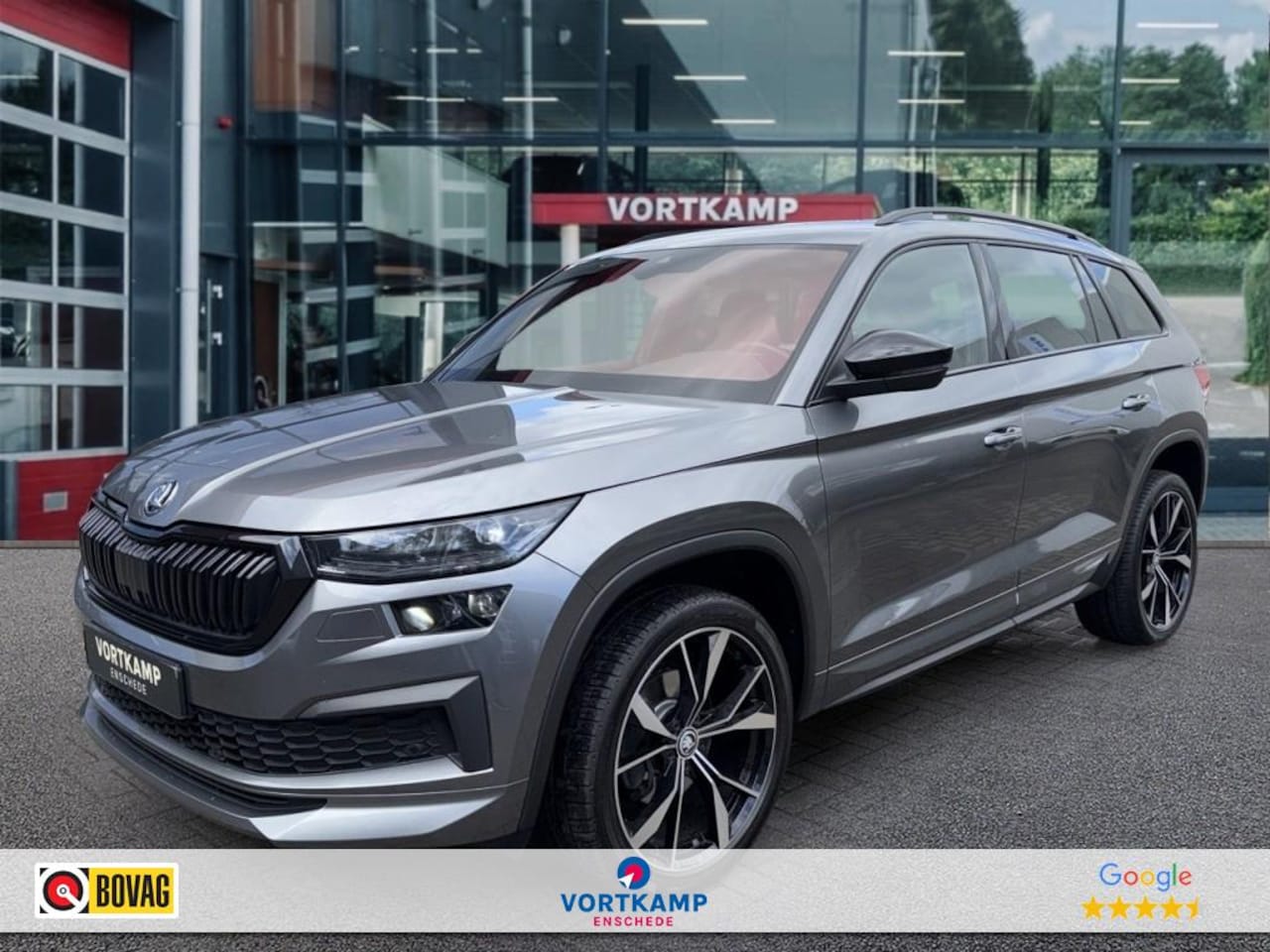 Skoda Kodiaq - 2.0 TDI SPORTLINE TREKHAAK/CAMERA/ELEK-KLEP/MATRIX/MEM/ACC/VOORRUITVERW - AutoWereld.nl