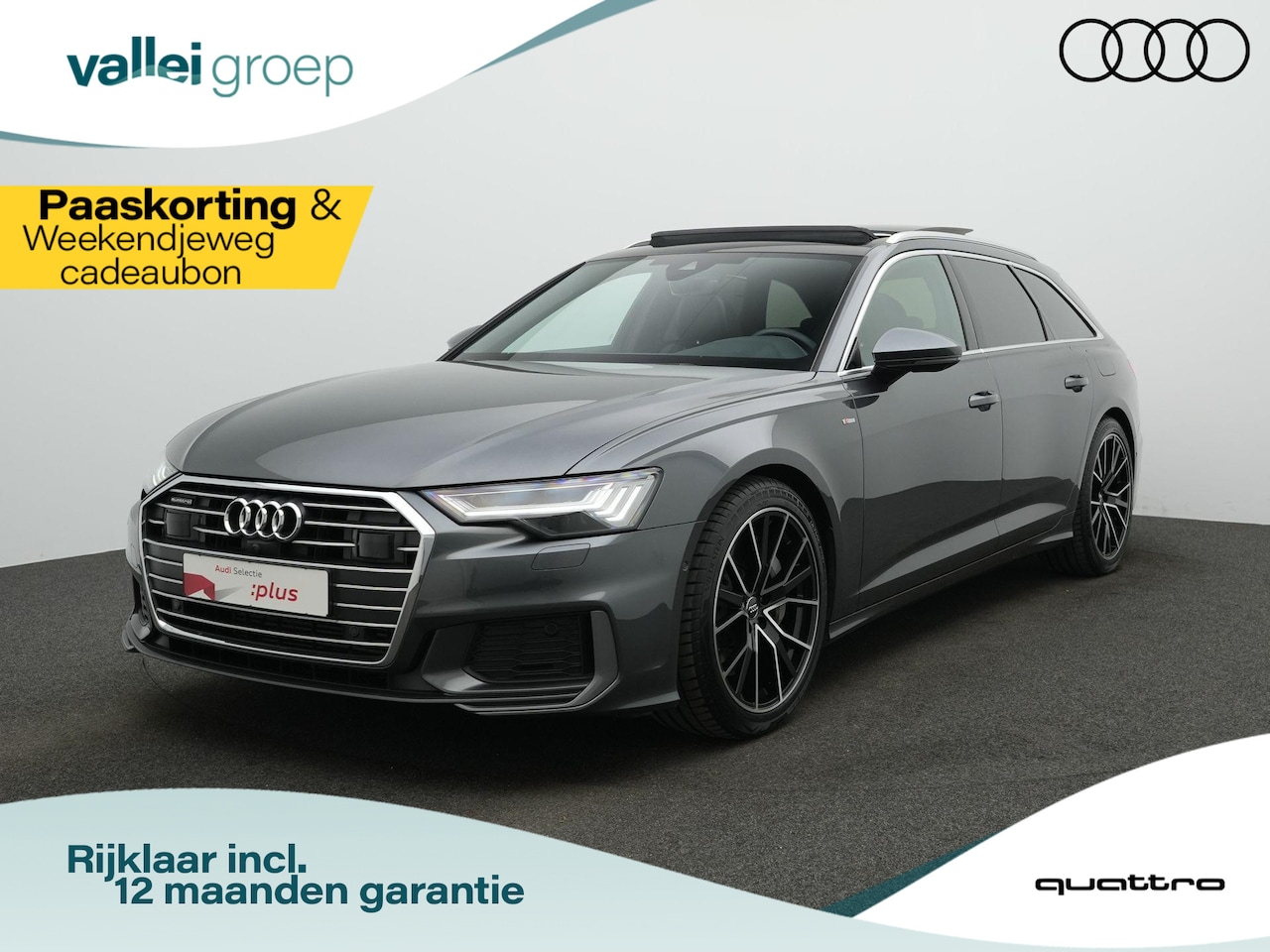 Audi A6 Avant - 50 TFSI e Quattro S-Line | Panoramadak | Trekhaak | Valcona leder | Geheugenstoel | 360 ca - AutoWereld.nl