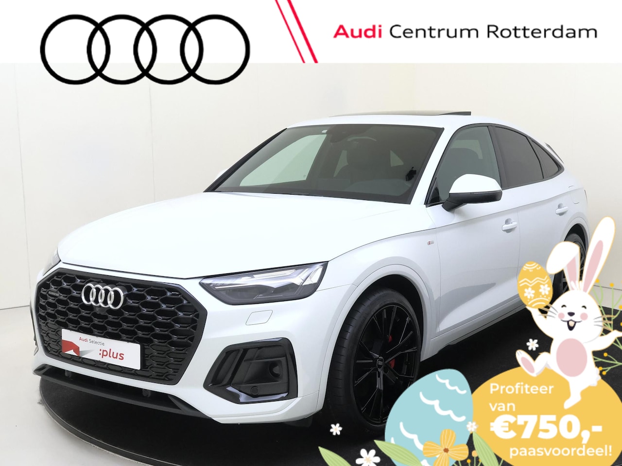 Audi Q5 Sportback - 55 TFSI e S edition | SoH 100% | Panoramadak | Luchtvering | Bang & Olufsen | LED matrix v - AutoWereld.nl