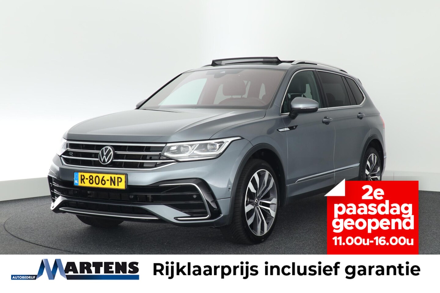 Volkswagen Tiguan Allspace - 1.5 TSI 150pk DSG R-Line Business+ 7Pers. Trekhaak Camera harman/kardon Head-Up Panoramada - AutoWereld.nl