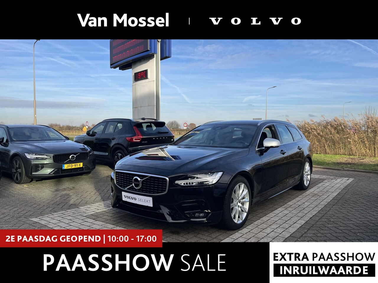 Volvo V90 - T4 R-Design | Trekhaak | Harman/Kardon | Stoelverwarming | Keyless Entry | - AutoWereld.nl
