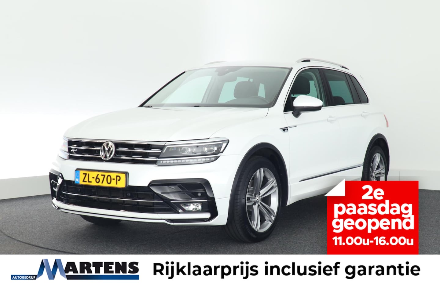 Volkswagen Tiguan - 1.4 TSI 150pk DSG R-Line Highline Trekhaak Stoelverwarming Keyless Virtual Cockpit Navigat - AutoWereld.nl
