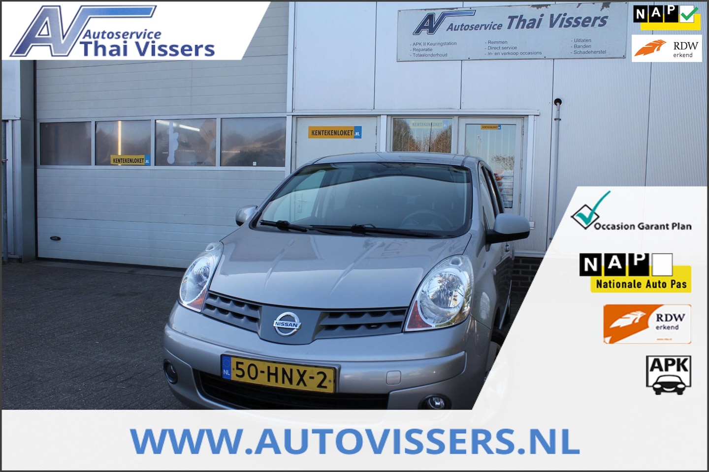 Nissan Note - 1.6 Life Airco Cruise Elektr pak Apk 26-3-2027 - AutoWereld.nl
