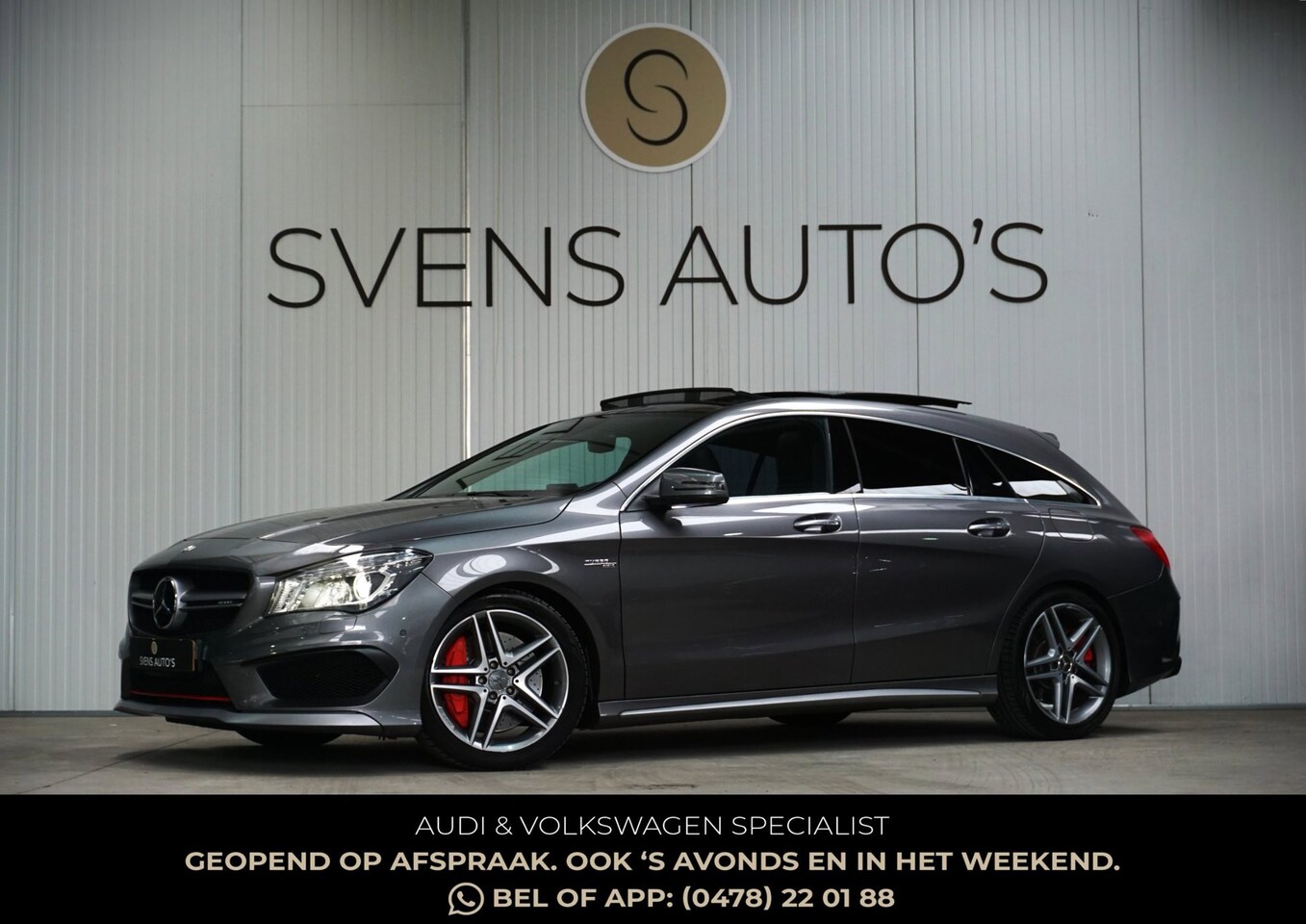 Mercedes-Benz CLA-klasse Shooting Brake - AMG 45 4MATIC Panodak|Sportuitlaat|H&K|Keyless|Memory - AutoWereld.nl