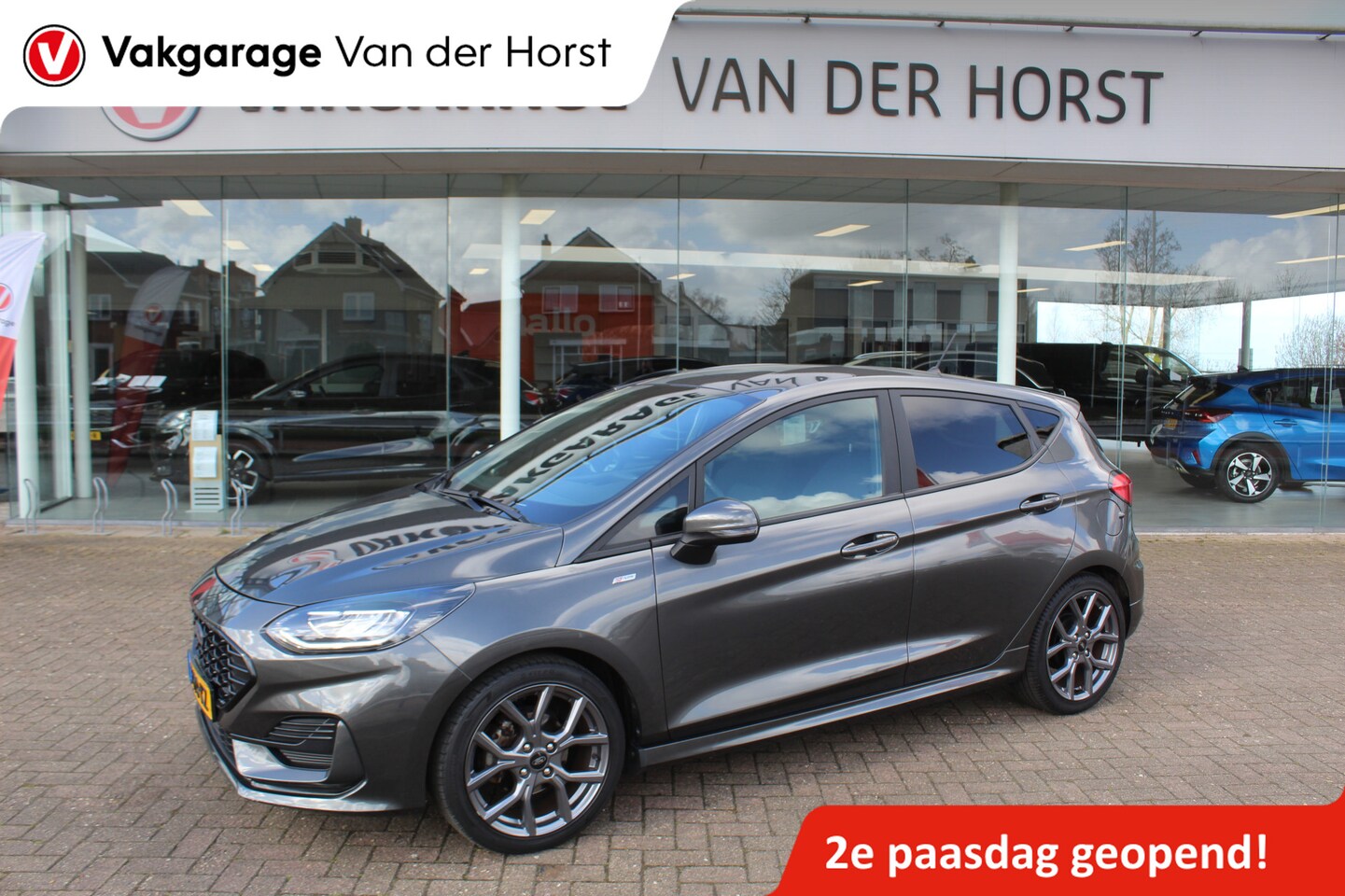Ford Fiesta - 1.0-125pk EcoBoost Mild-Hybrid ST-Line. Luxe, sportieve en goed onderhouden Fiesta ! Autm. - AutoWereld.nl
