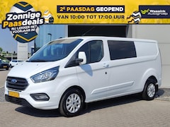 Ford Transit Custom - 2.0 TDCi 130PK 300 L2H1 Limited Dubbele Cabine | LENTEDEALS| Navigatie | Trekhaak | Carpla