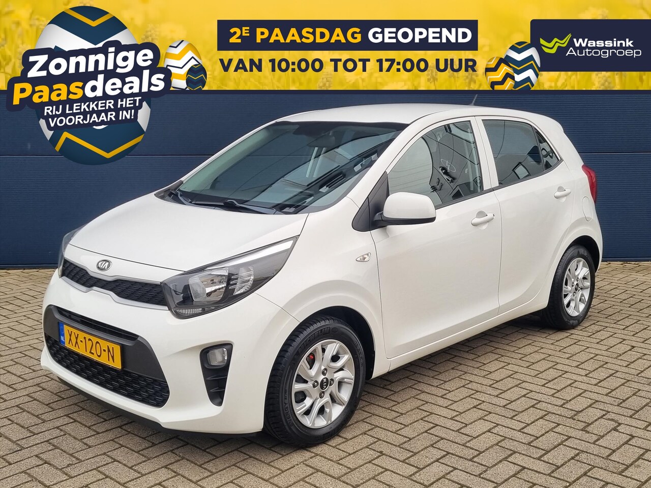 Kia Picanto - 1.0 MPi 67pk 4-zits EconomyPlusLine | Lichtmetalen velgen | Airco | Bluetooth | - AutoWereld.nl