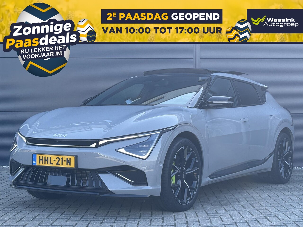 Kia EV6 - 84kWh 650pk AWD GT | 21-inch GT Velgen | Schuif-Kanteldak | Apple Carplay & Android Auto | - AutoWereld.nl