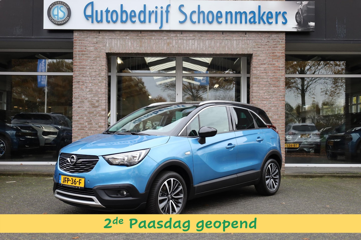 Opel Crossland X - 1.2 Turbo Online Edition HALF-LEER TREKHAAK CARPLAY HUD CRUISE CLIMA NAVI LANE-ASSIST PDC - AutoWereld.nl