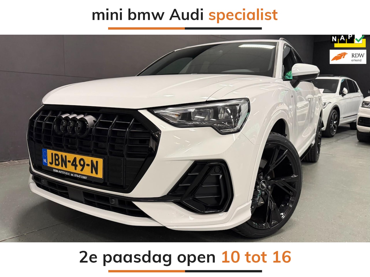 Audi Q3 - 45 TFSI e S edition S-LINE BLACK-LINE 20''SOH-TEST/ NAVI/V-COCKPIT/DAB/ECC/PDC/CRUISE/// - AutoWereld.nl