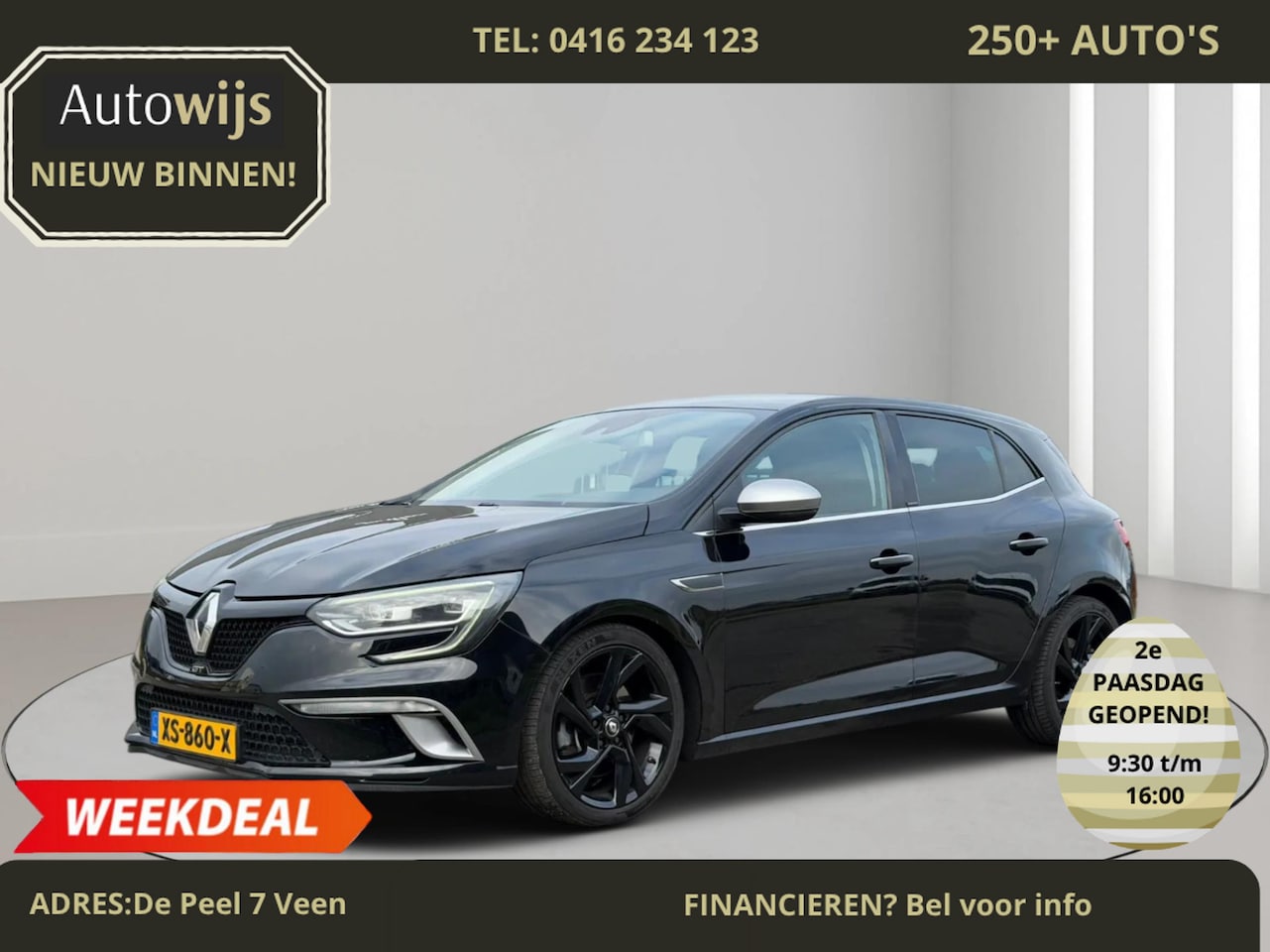 Renault Mégane - 1.6 TCe GT|AUT|205PK|PDC|NAVI|LED|HUD|Stoelverw - AutoWereld.nl