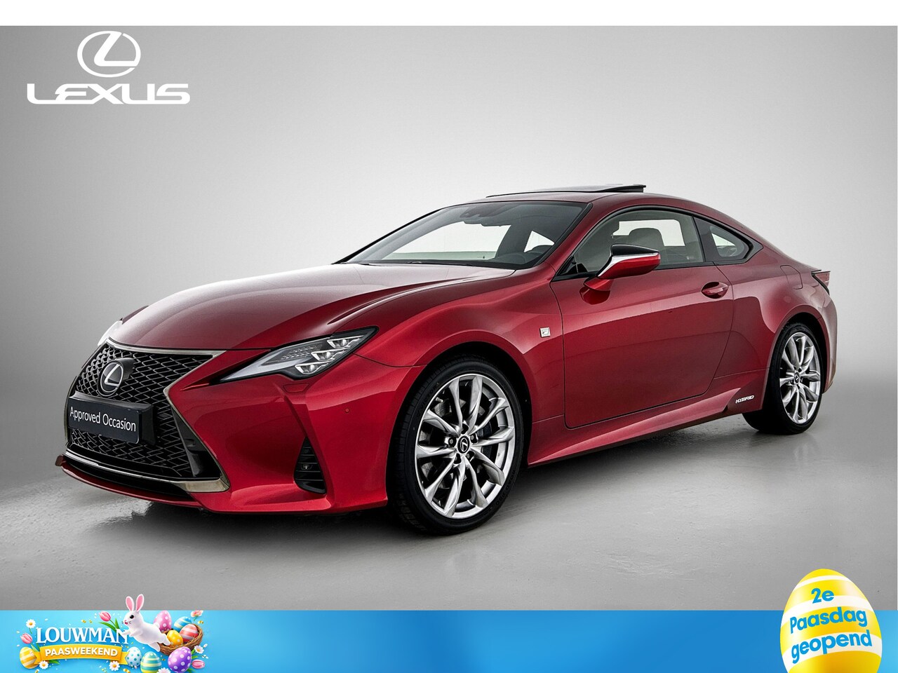 Lexus RC - 300h F Sport Premium | Sunroof | Mark levinson | Stoelverwarming & Koeling | - AutoWereld.nl