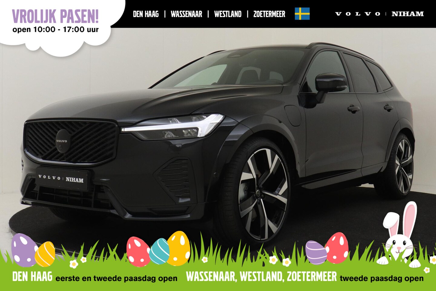 Volvo XC60 - II T6 PLUG-IN HYBRID AWD ULTRA DARK BLACK EDITION -PANO.DAK|BOWERS&WILKINS|GEVENT.LEDER+MA - AutoWereld.nl