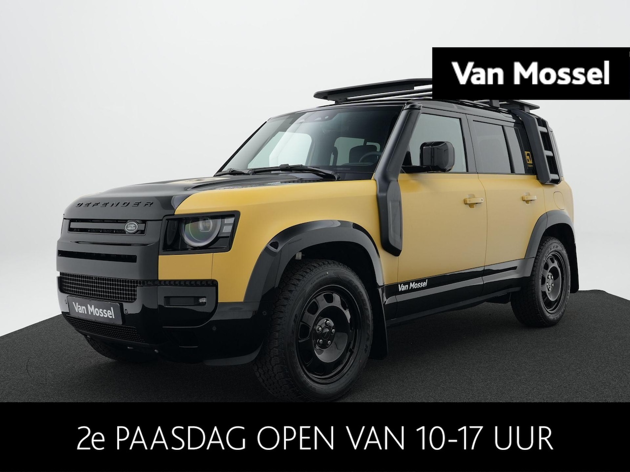 Land Rover Defender 110 - 2.0 P300e 110 Trophy Edition | Deep Sandglow Yellow | Off-Road Pack | Cold Climate Pack - AutoWereld.nl
