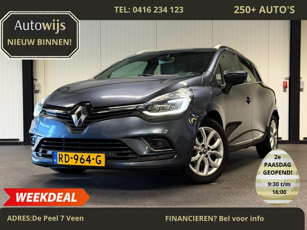 Renault Clio Estate - 1.2 TCe Intens|NL AUTO|CAMERA|TREKHAAK|BASSREFLEX - AutoWereld.nl