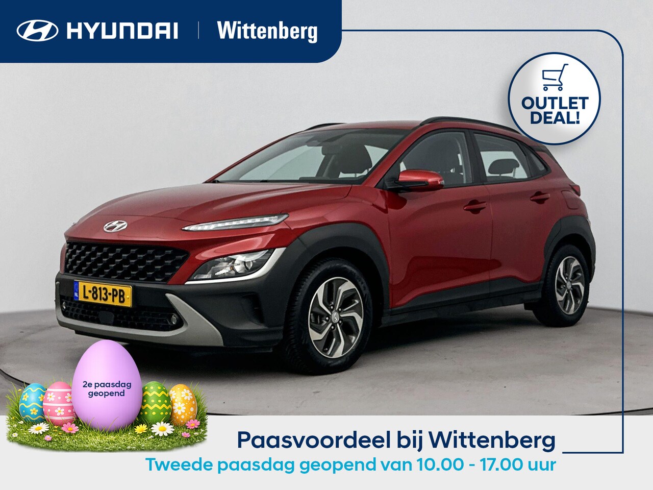 Hyundai Kona - 1.6 GDI HEV Comfort Smart | ACTIE! | Navigatie | Camera | Trekhaak | Trekgewicht 1300kg | - AutoWereld.nl