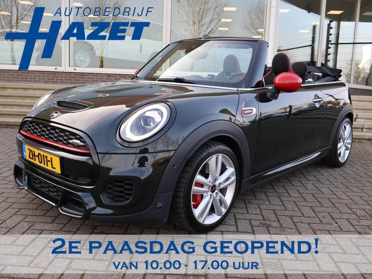 MINI Cabrio - Mini 2.0 JCW JOHN COOPER WORKS 231 PK REBEL GREEN | JCW STOELEN | ADAPTIVE CRUISE | ORIG. - AutoWereld.nl