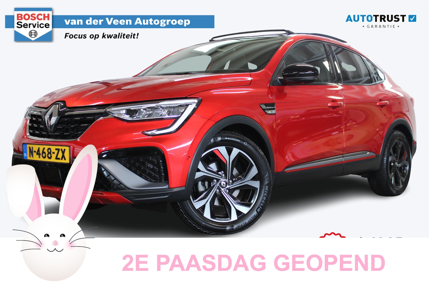 Renault Arkana - 1.6 E-Tech Hybrid 145 R.S. Line | Incl. 12 maanden garantie | Adaptieve cruise control | S - AutoWereld.nl