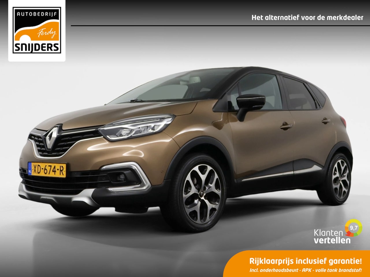 Renault Captur - 0.9 TCe Edition One 0.9 TCe Edition One, Orig.NL | Leer | Cruise | Navi | DAB+ | Keyless | PDC + Camera - RIJK - AutoWereld.nl