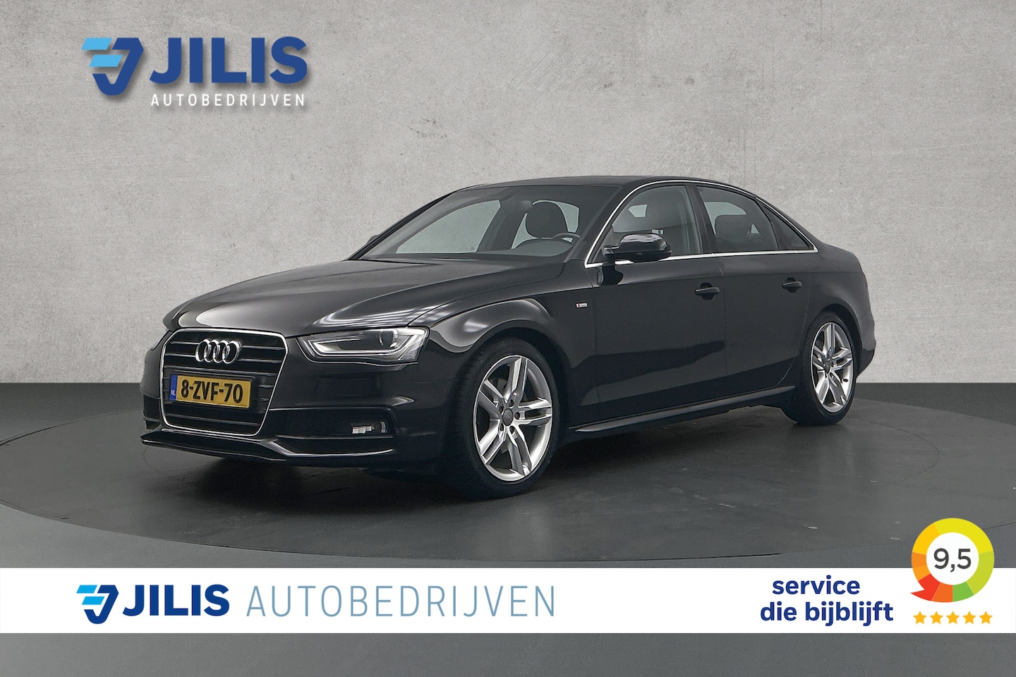 Audi A4 Limousine - 1.8 TFSI S-line | Half leder | Trekhaak | Cruise control | Airco | Lichtmetalen velgen - AutoWereld.nl
