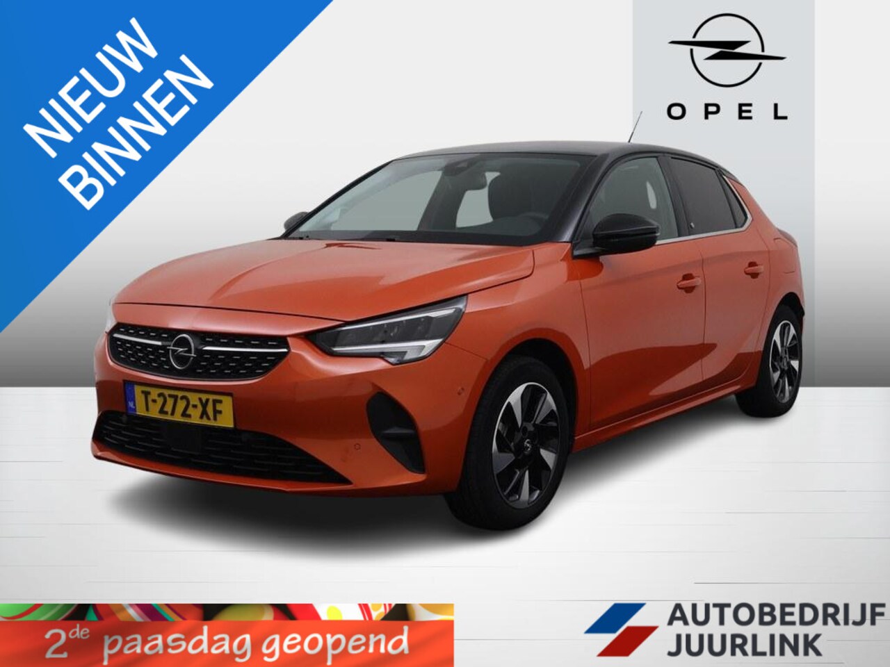 Opel Corsa-e - Elegance 50 kWh 3Fase Automaat Led/H.Leder/Carplay /Keyless/Blindspot/El.Pakket/Ecc - AutoWereld.nl