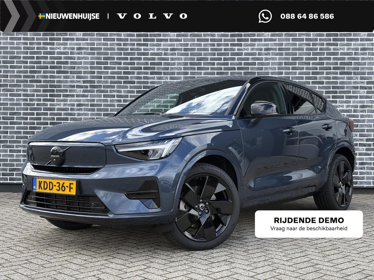 Volvo EC40 - Single Motor Extended Range Ultra Black Edition Europa | | Harman Kardon | 20" | Panoramad - AutoWereld.nl