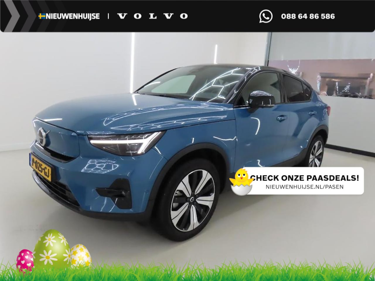 Volvo C40 - Recharge Twin Intro Edition 78 kWh | Adaptieve Cruise Control | Panoramadak | Trekhaak | S - AutoWereld.nl