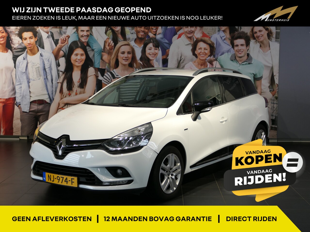 Renault Clio Estate - 0.9 TCe Limited - Dealer onderhouden! - Navi - Sensor achter - Spraakbediening - Cruise - AutoWereld.nl