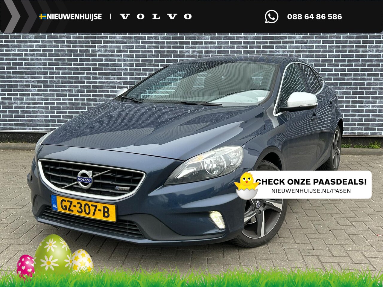 Volvo V40 - 1.6 T4 R-Design | Trekhaak afneembaar | Navigatie | High Performance Audio | Bluetooth | P - AutoWereld.nl
