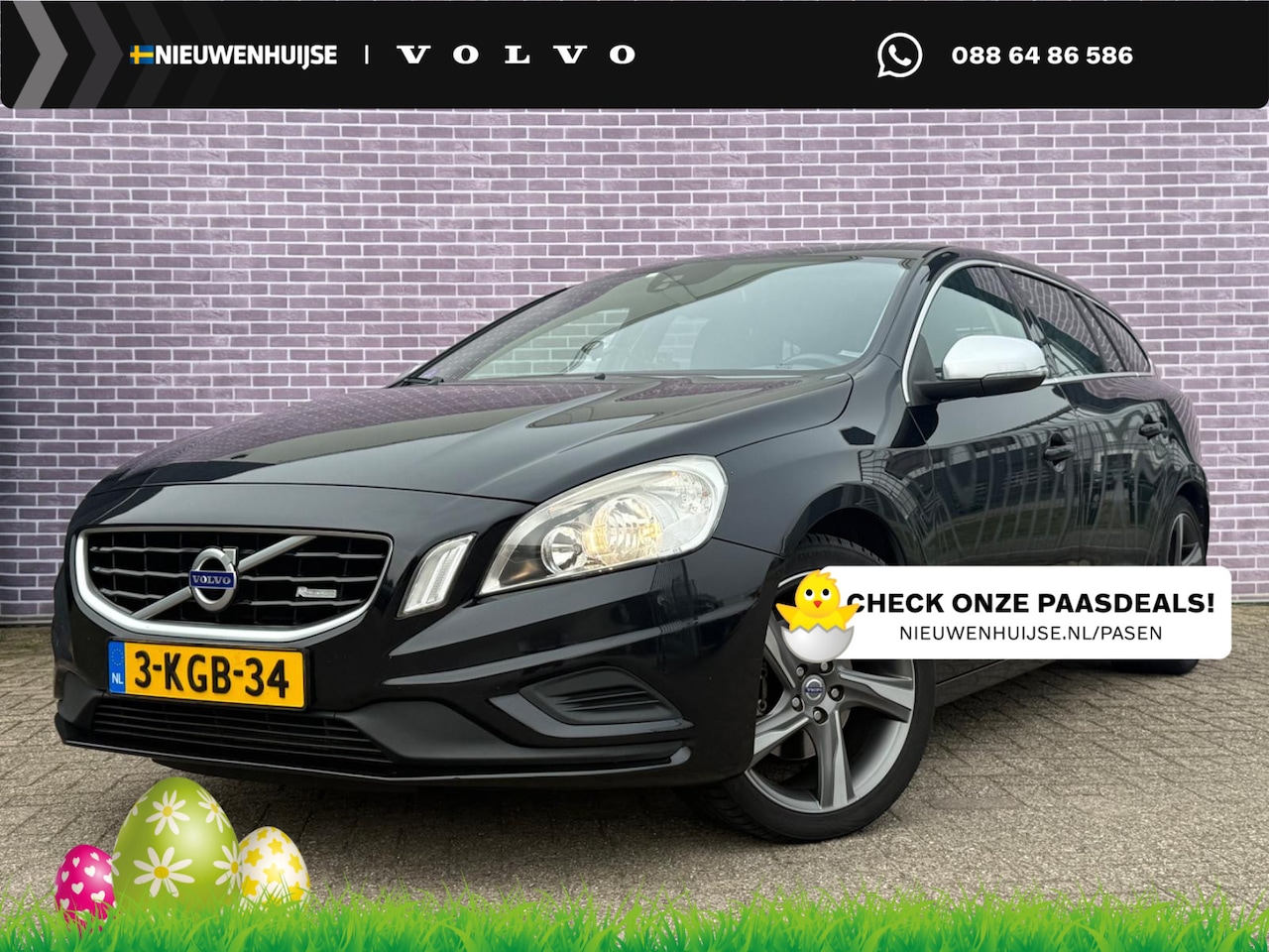 Volvo V60 - 1.6 T3 R-Design | Trekhaak | Dealeronderhouden | High Performance Audio | Climate | All-Se - AutoWereld.nl