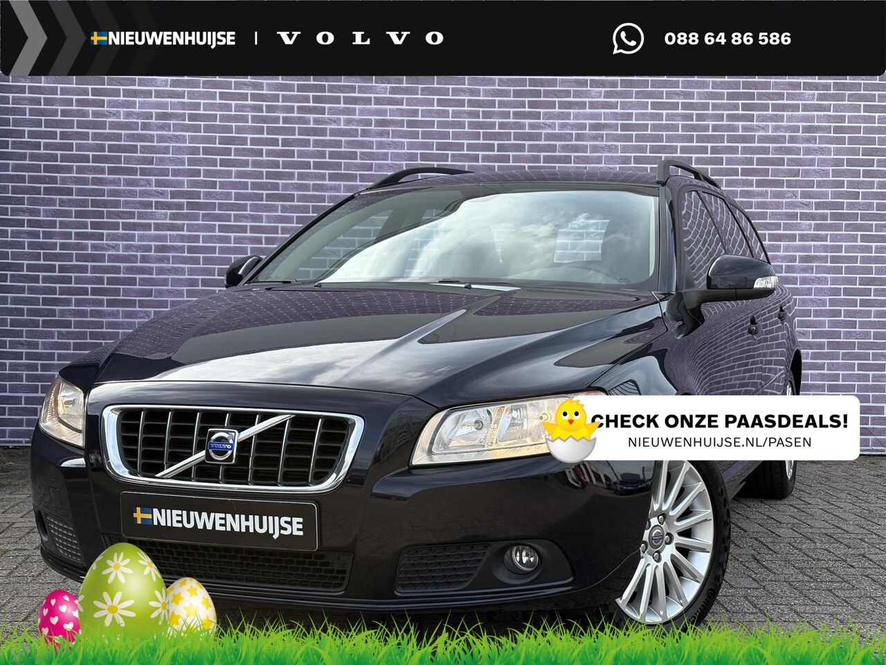 Volvo V70 - 2.5T Momentum | 12 mnd BOVAG GARANTIE | Nederlandse auto | Stoelverwarming | Trekhaak | Le - AutoWereld.nl
