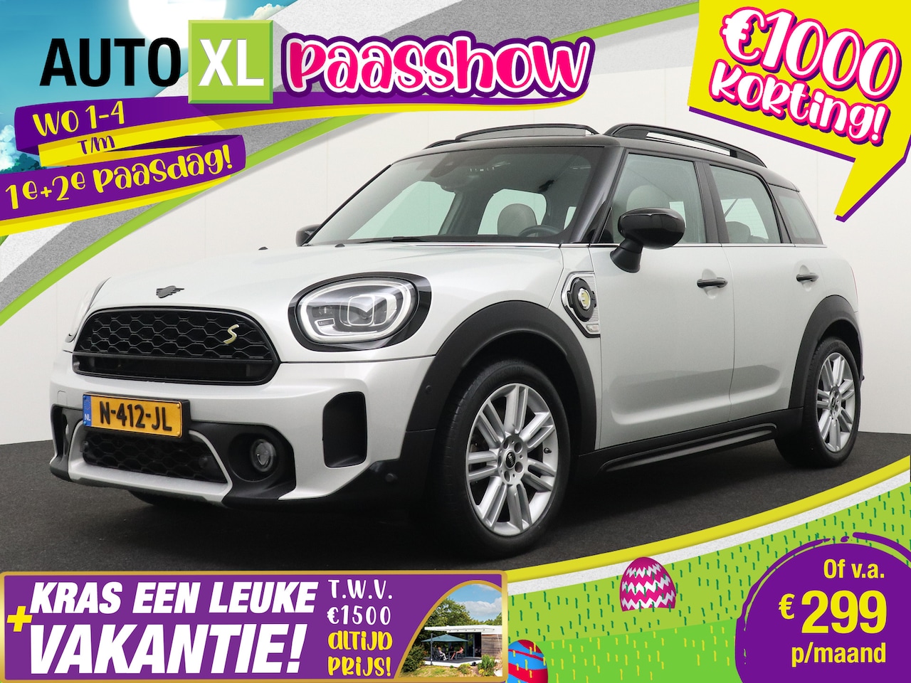 MINI Countryman - Mini 1.5 Hybrid Aut. SE ALL4 Business+ NW Model Pano-dak Leder Camera - AutoWereld.nl
