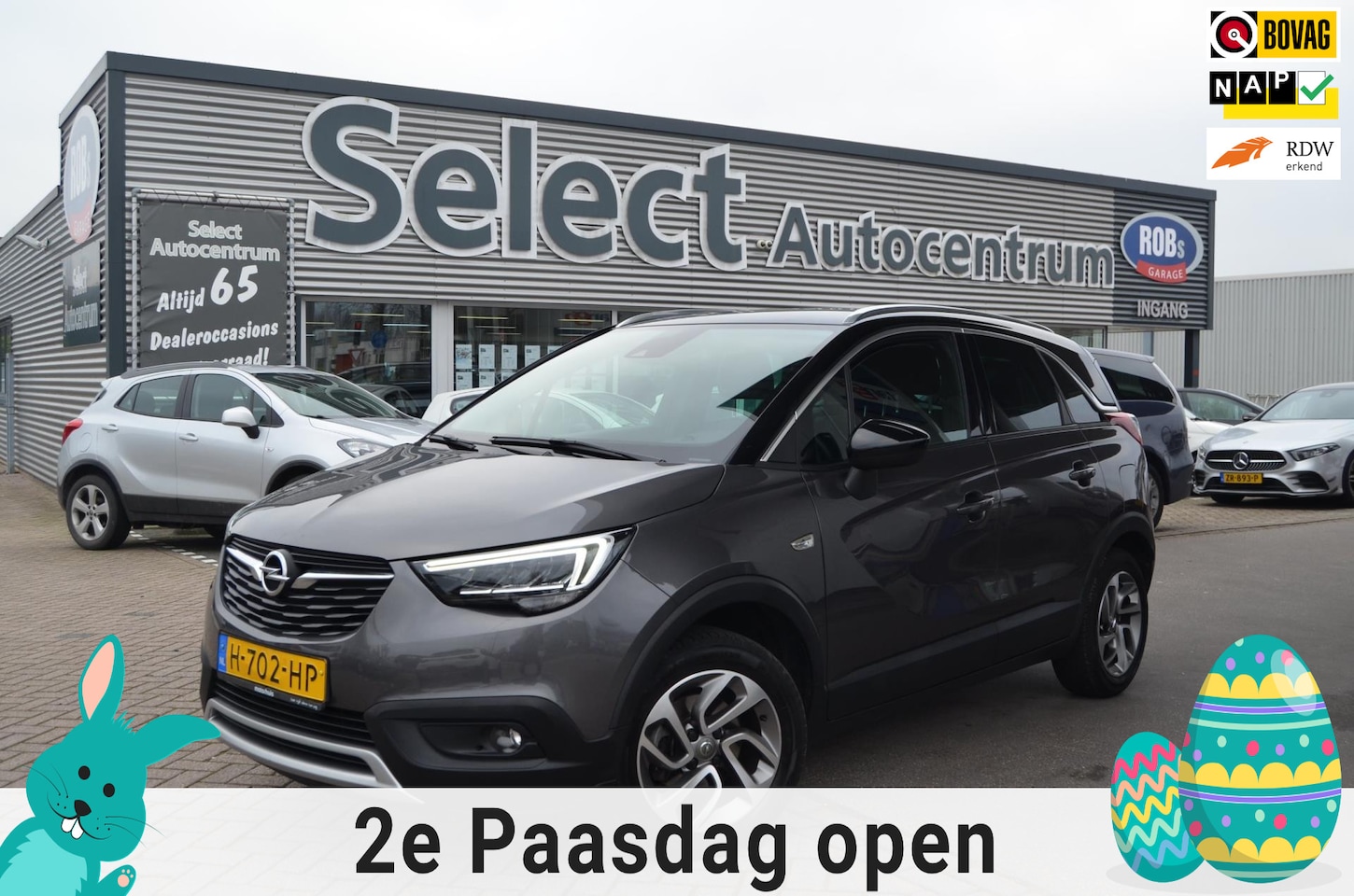 Opel Crossland X - 1.2 Turbo Innovation| MET NW. DISTRIBUTIE|ZWARTDAK|AUTOMAAT|CARPLAY|SENSOREN - AutoWereld.nl