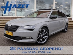 Skoda Superb Combi - 1.4 TSI ACT 150 PK SPORTLINE DSG AUT. *STEEL GREY* + WEGKL. TREKHAAK | PANORAMA | 19 INCH