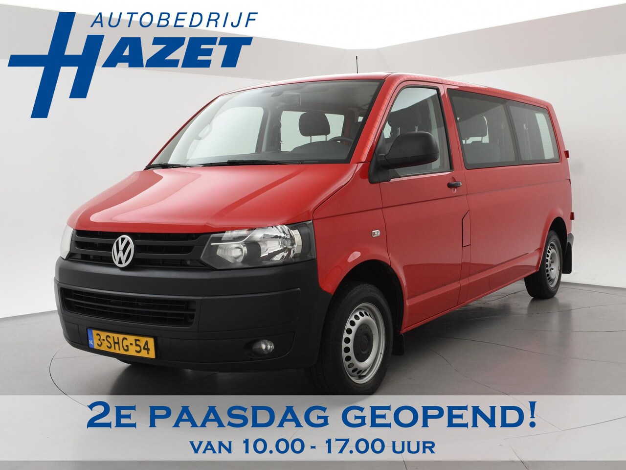 Volkswagen Transporter Kombi - 2.0 TDI 140 PK DSG AUT. L2H1 8-PERS. *72.965 KM* + TREKHAAK | COMFORTSTOELEN | NAVIGATIE - AutoWereld.nl