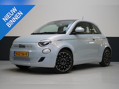 Fiat 500 - La Prima 42 kWh | SoH 100% | Panoramadak | Leder | Navigatie | Carplay | Lm velgen | Blind