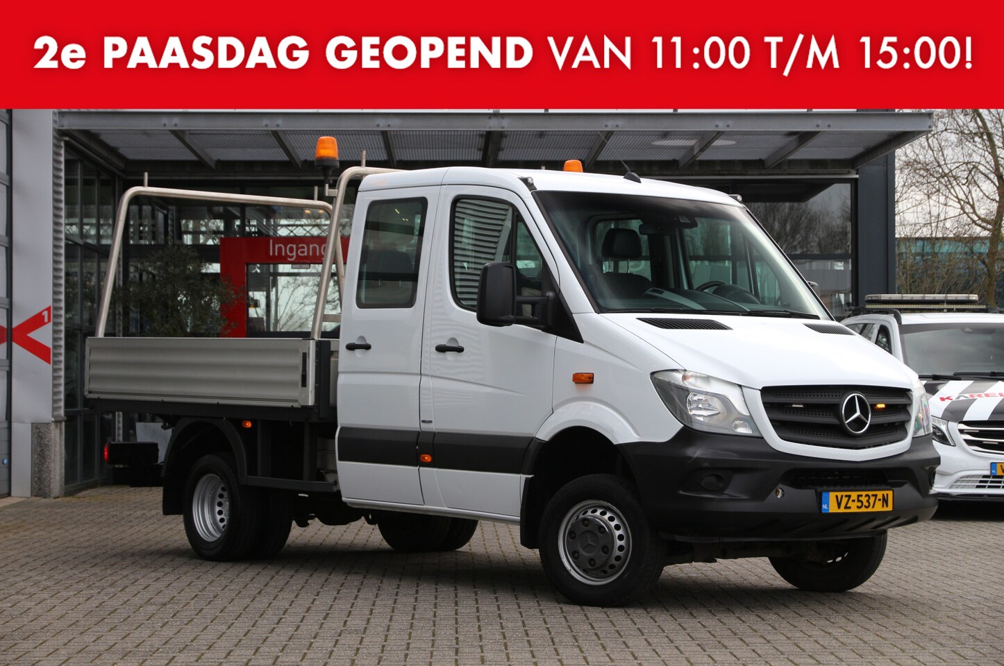 Mercedes-Benz Sprinter - 516 CDI | Aut. | 4x4 | ZG1 | Euro 6 | Open laadbak | Cruise | Airco.. - AutoWereld.nl