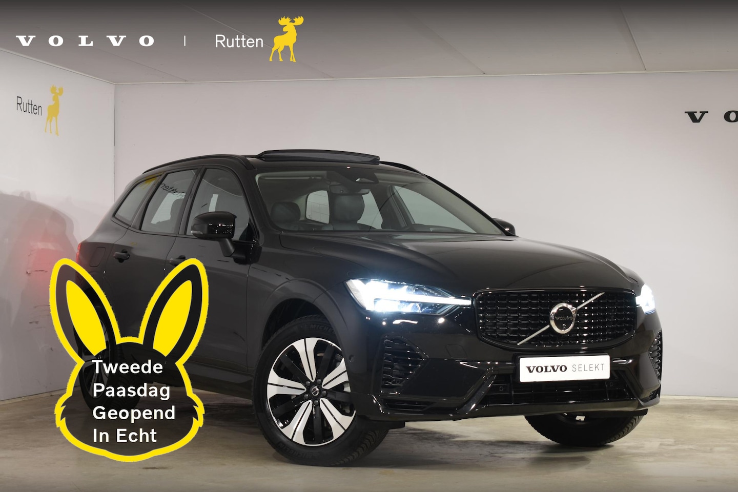 Volvo XC60 - T6 350PK Automaat Plug-in Hybrid AWD Plus Dark / Navigatie / 360 Camera / Adaptieve Cruise - AutoWereld.nl