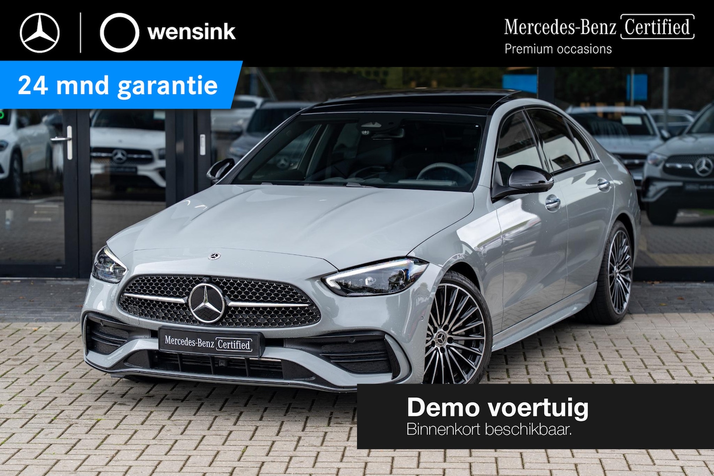 Mercedes-Benz C-klasse - 180 Star Edition AMG | AMG line Plus | Panoramaschuifdak | Nightpakket | Trekhaak | Head-U - AutoWereld.nl