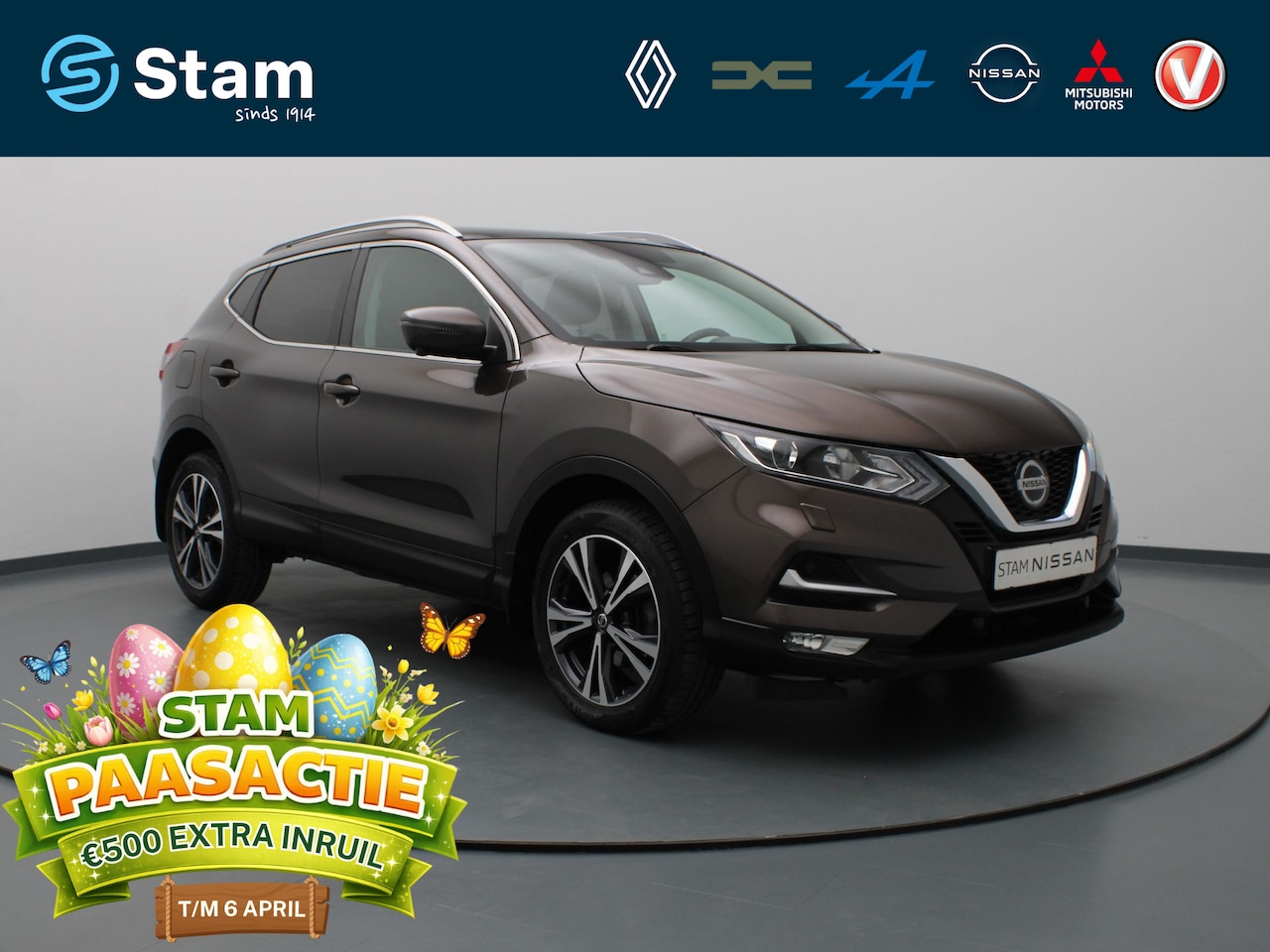 Nissan Qashqai - DIG-T N-Connecta 160pk 360° Camera | Cruise | Navi | Parkeersens. v+a | Panoramadak - AutoWereld.nl