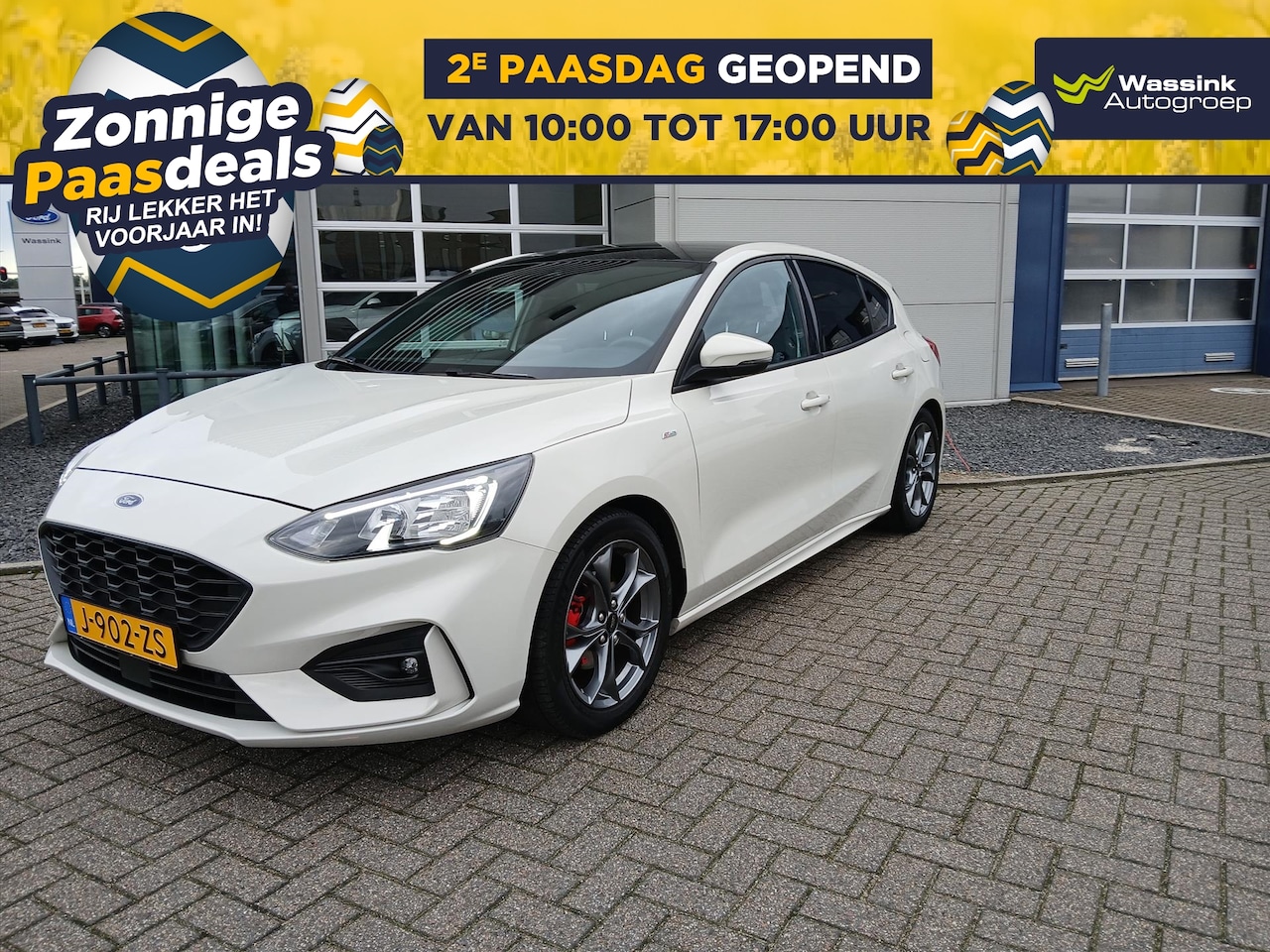 Ford Focus - 1.0 EcoBoost Hybrid 155pk ST Line X Business I NL Auto Trekhaak 1100KG I Schuif/kanteldak - AutoWereld.nl