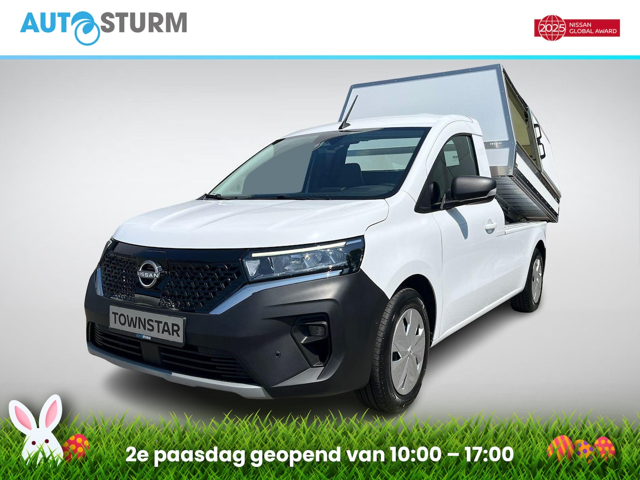 Nissan Townstar - Veegvuil auto N-Connecta L2 44 kWh VETH opbouw voor veegvuil met kiep functie - AutoWereld.nl